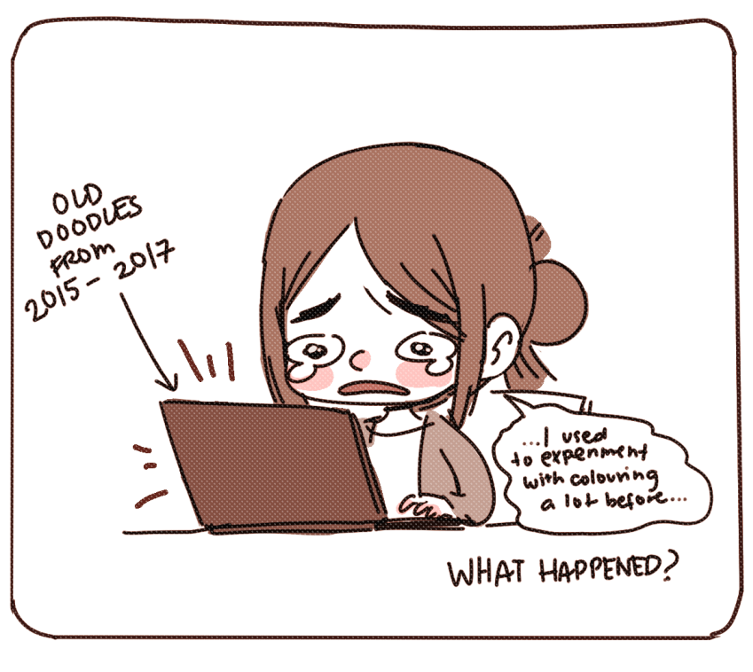 I want to go back to not overthinking about the technicalities and letting myself go from time to time and not giving a damn whether it looks “good” or&nbsp;not